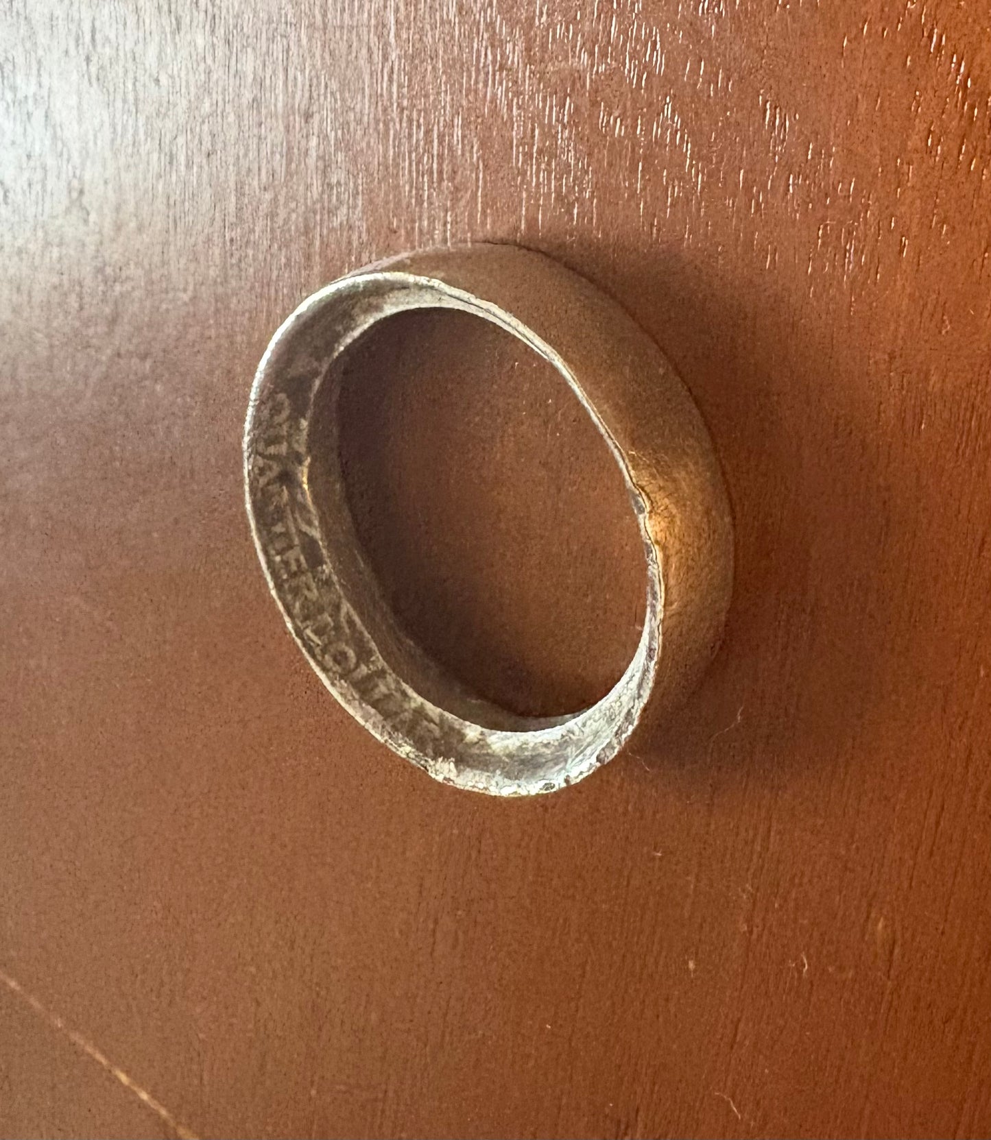 1964 90% Silver Quarter Ring - Size 6