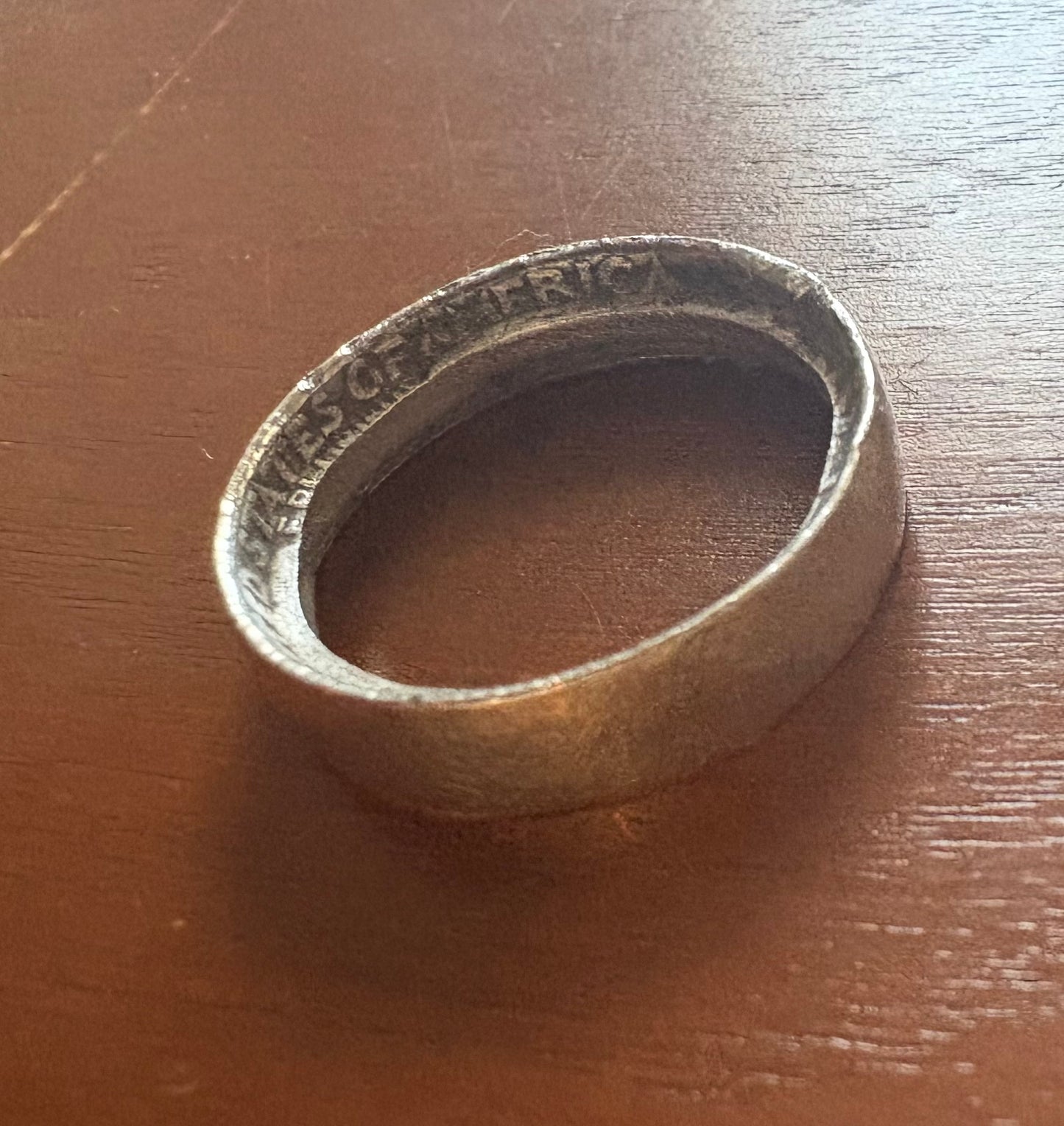 1964 90% Silver Quarter Ring - Size 6