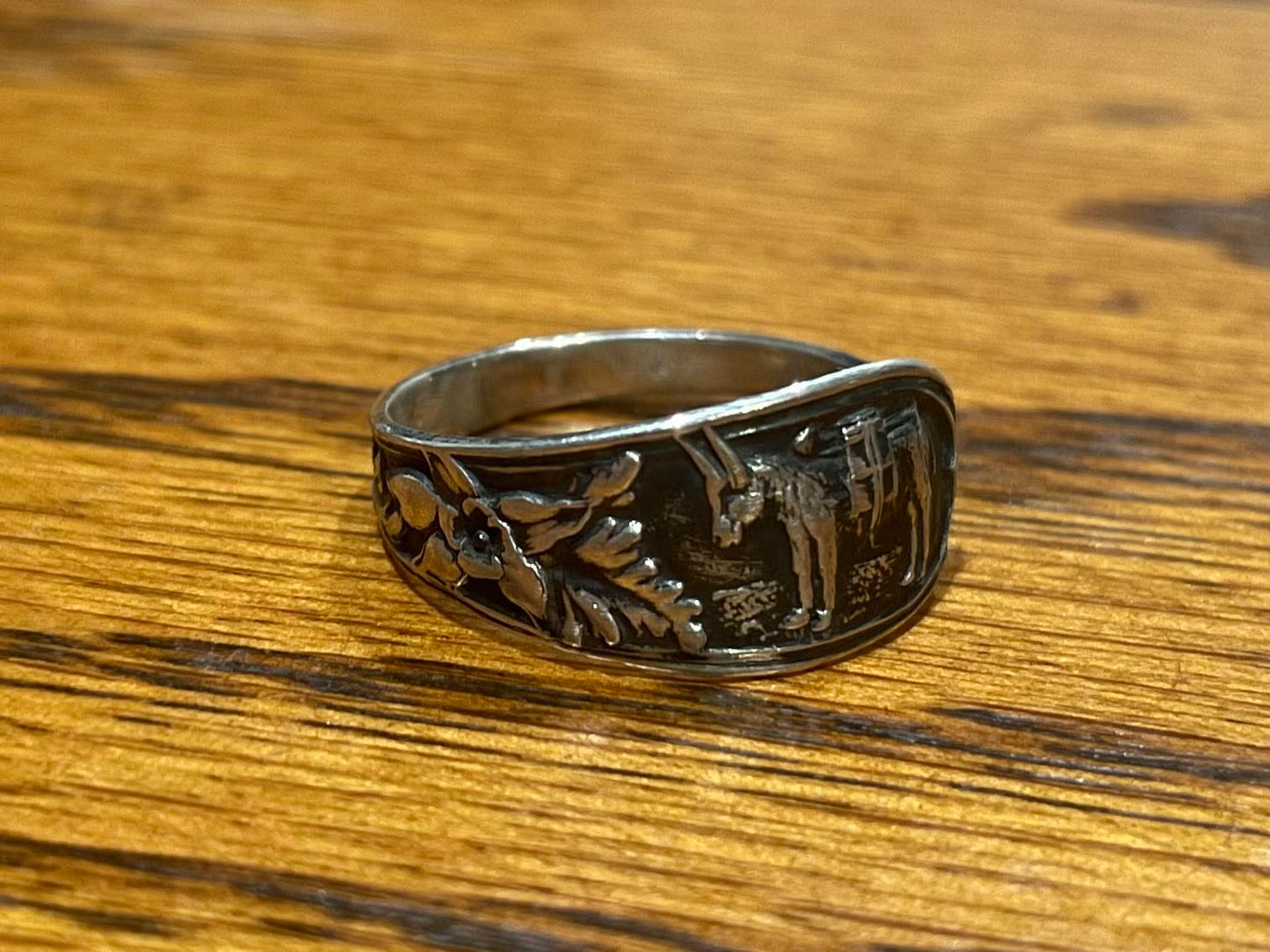 Donkey Spoon Ring - Sterling Silver - Size 6.5