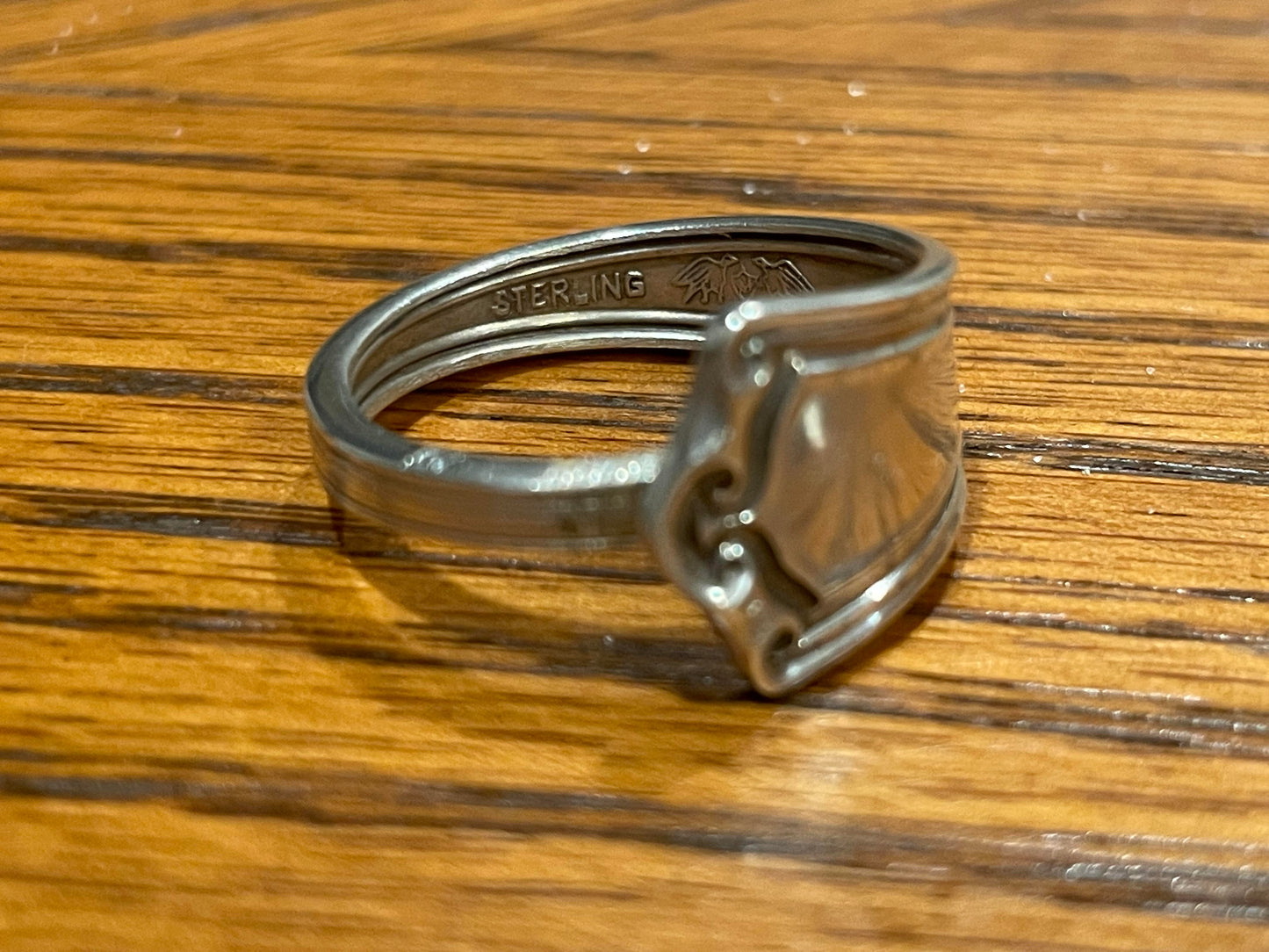 Simple Spoon Ring - Sterling Silver - Size 8